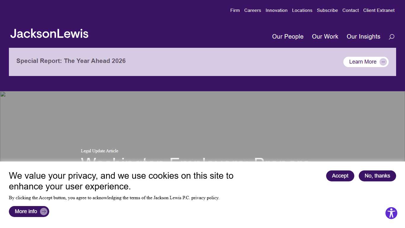 Washington Employers: Prepare for Hiring Practice Shifts as New Background Check Requirements Take Effect in 2026 + 2027 - Jackson Lewis